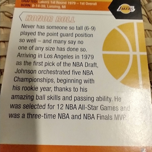 Magic Johnson Basketball card SIGNED - Picture 7 of 7